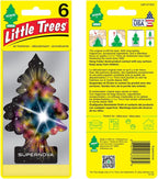 LITTLE TREES Air Fresheners Car Air Freshener. Hanging Tree Provides Long Lasting Scent for Auto or Home. Supernova, 24 Air Fresheners