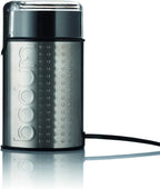 Bodum Bistro Electric Coffee Grinder, Matte Chrome