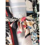 black patchwork kimono