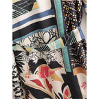 black patchwork kimono
