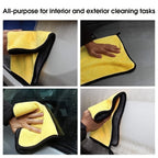 3/5/10 Pcs Extra Soft Car Wash Microfiber Towel Car Cleaning Drying Cloth Home Kitchen Rag Dishwashing Towel 30*30cm(11.8*11.8 Inch),Brighter Colors