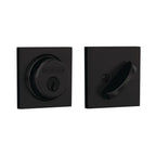 Collins Matte Black Single Cylinder Deadbolt