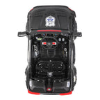 12V Power Wheels, 3 Speeds Ride On Car Truck for Child 3-7, Double Drive Electric Cars with Remote Control, LED Lights, Kids Vehicle for Christmas Gifts to Ride on Pavement Grass Mud, Black, Q8002