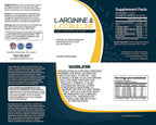 Bulk Buy NOX Blend - 2000 Capsules of L-Arginine & L-Citrulline in a Clear Square Grip Jar