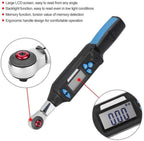 PENFU Wrench Digital Torsion Wrench, 1.5-30Nm High Accuracy LCD Display Torsion Wrench Socket Wrench with Ratchet Head and Sound Light Alarm, Labor-Saving Operation Hand Repair Tool