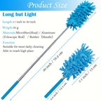 1Pc Microfiber Duster Brush, Extendable Hand Dust Cleaner Anti Dusting Brush Home Duster Air-condition Car Furniture Cleaning Brush Cleaning Tool