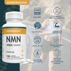 KOMPROCHA Sublingual NMN Supplement 500mg Nicotinamide Mononucleotide Lozenges Max Absorption Enhanced Bioavailability Boost NAD+ for Anti-Aging & Cellular Repair (1200 Tablets, Pack of 10)