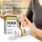 KOMPROCHA Sublingual NMN Supplement 500mg Nicotinamide Mononucleotide Lozenges Max Absorption Enhanced Bioavailability Boost NAD+ for Anti-Aging & Cellular Repair (1200 Tablets, Pack of 10)