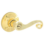 Acton Bright Brass Keyed Entry Door Lever