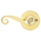 Acton Bright Brass Keyed Entry Door Lever