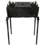 Mangal Kazan Stove Мангал Barbeque BBQ Kabab Shashlyk Grill 8 Skewer Brazier New