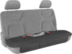 Motor Trend Seat Covers for Cars Trucks SUV, Faux Leather Full Set Black Padded Car Seat Covers with Storage Pockets, Premium Interior Car Seat Cover