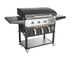 4 Burner 36 inch Griddle with Air Fryer and Hood - Brand In Box!