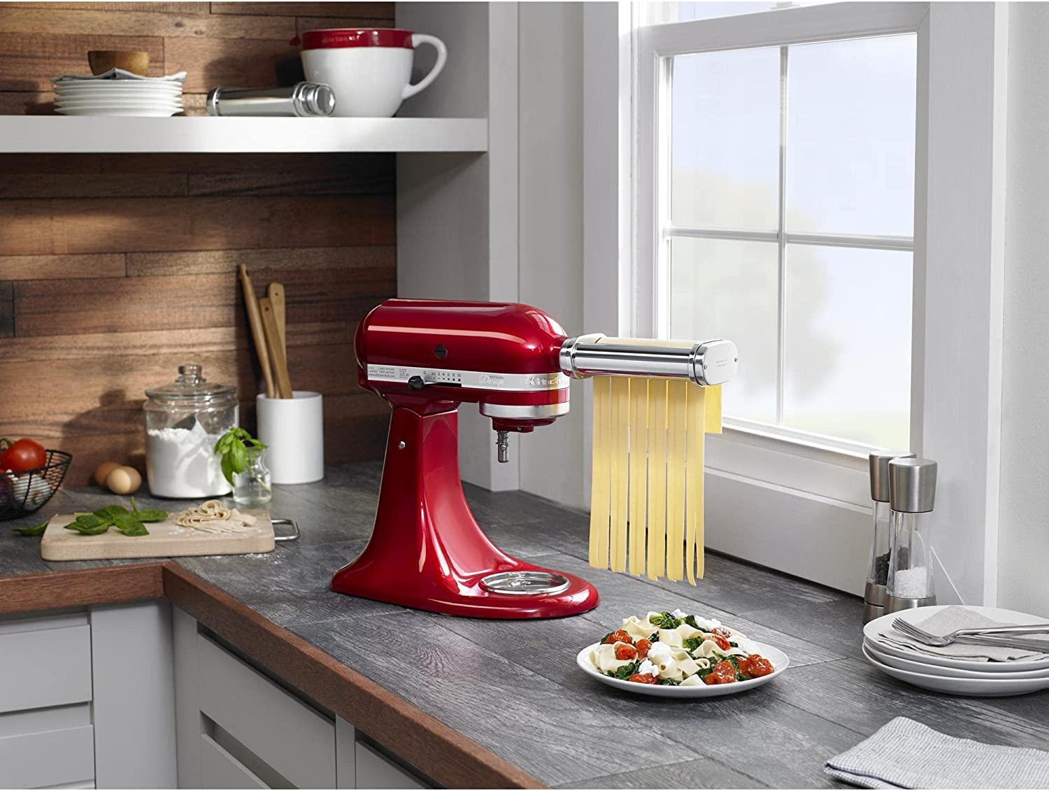 KitchenAid KSMPDX Pasta Deluxe Set Stand Mixer Attachment, 5 Piece, Stainless Steel