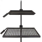 Adjustable & Durable Swivel Grill, CooGrate, & Griddle Plate, Home BBQ, Fun