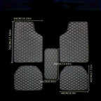 5pcs Car Floor Mats Universal Waterproof  Front Rear Full Set Auto Rugs Leather Car Carpet  Accessories Interior