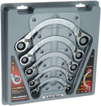 GEARWRENCH 5 Pc. 12 Pt. Reversible Half Moon Double Box Ratcheting Wrench Set, Metric - 9850