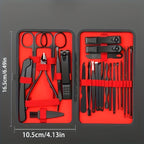 10pcs Black Nail Clippers Kit, Ultra Sharp Sturdy Fingernail Cutters, Professional Nail Clippers Pedicure Care Tools, Toenail Clipper Cutters For Men And Women Nail Trimmer