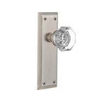 York Plate 2-3/8 in. Backset Satin Nickel PassaHall/Closet Waldorf Door Knob