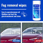 Crystal Clear Vision: Car Anti-fog Wipes For Windshield Defogging And Glass Cleaning