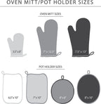 KitchenAid Beacon Two-Tone Mini Oven Mitt 2-Pack Set, Navy/Ink Blue, 5.5"x8"