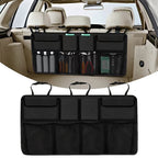 Car Trunk Organizer, Adjustable Backseat StoraBag Net High Capacity Multi-use Oxford Automobile Seat Back Organizers Universal Gifts