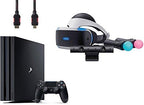 PlayStation VR Start Bundle 4 Items:VR Headset,Move Controller,PlayStation CamMotion Sensor,Sony PS4 Slim 1TB Console - Jet Black