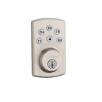 Powerbolt2 Satin Nickel Single Cylinder Electronic Deadbolt Featuring SmartKey Security