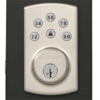 Powerbolt2 Satin Nickel Single Cylinder Electronic Deadbolt Featuring SmartKey Security