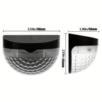 4packs Solar Fence Lights Solar Deck Lights Solar Wall Lights Solar Powered Wall Mount Outdoor Waterproof Fence Lamp Lighting For Fence Deck Patio Yard GaraStep Stair White