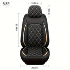 Upgrade Your Vehicle with 1pc of Luxury Car Seat Cover - Premium Faux Leather Car Seat Cushion Cover for Front &amp; Rear Seats!