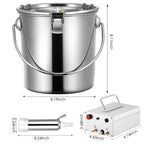 7/14L Cow MilMachine Rechargeable Use Electric Vacuum Pulsation Suction Pump Milker Machine Suitable for Farms Or Daily Family Portable with Brush Milk Lining (7L)