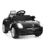 Goplus mercedes benz sls r/c mp3 kids ride on car electric battery toy Black