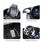 Goplus mercedes benz sls r/c mp3 kids ride on car electric battery toy Black