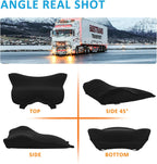 Lumbar Support Pillow for Car-Memory Foam Car Back Support for Driving Fatigue/Back Pain Relief - Dual Straps Better Fix The Back Support for Car - Black