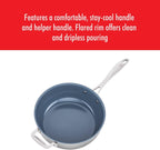 ZWILLING Spirit Ceramic Nonstick Perfect Pan, 4.6-qt, Stainless Steel