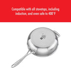 ZWILLING Spirit Ceramic Nonstick Perfect Pan, 4.6-qt, Stainless Steel