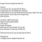 O2 Oxygen Sensor Angled Extender Spacer 90degree 02 Bung Extension Kit M18 X 1.5