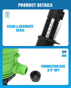 NEWTRY 0.4%-4% Fertilizer Injector for Drip Irrigation Adjustable Water Powered Dosing Pump 3/4" NPT