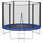Trampoline 10 FT with Safe Enclosure Net, Kids Trampoline for Play &amp; Exercise Indoor or Outdoor, 661 LB Capacity for 3-4 Kids, Waterproof Jump Mat, Backyard Trampoline Ladder for Adults Jump Sports