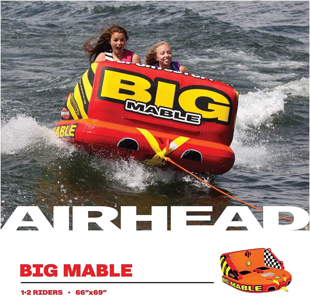 Sportsstuff Big Mable | 1-2 Rider Towable Tube for Boating -  Big Mable/Booster Ball Bundle