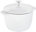 Staub Cast Iron 1.5-qt Petite French Oven - Matte White, Made in France
