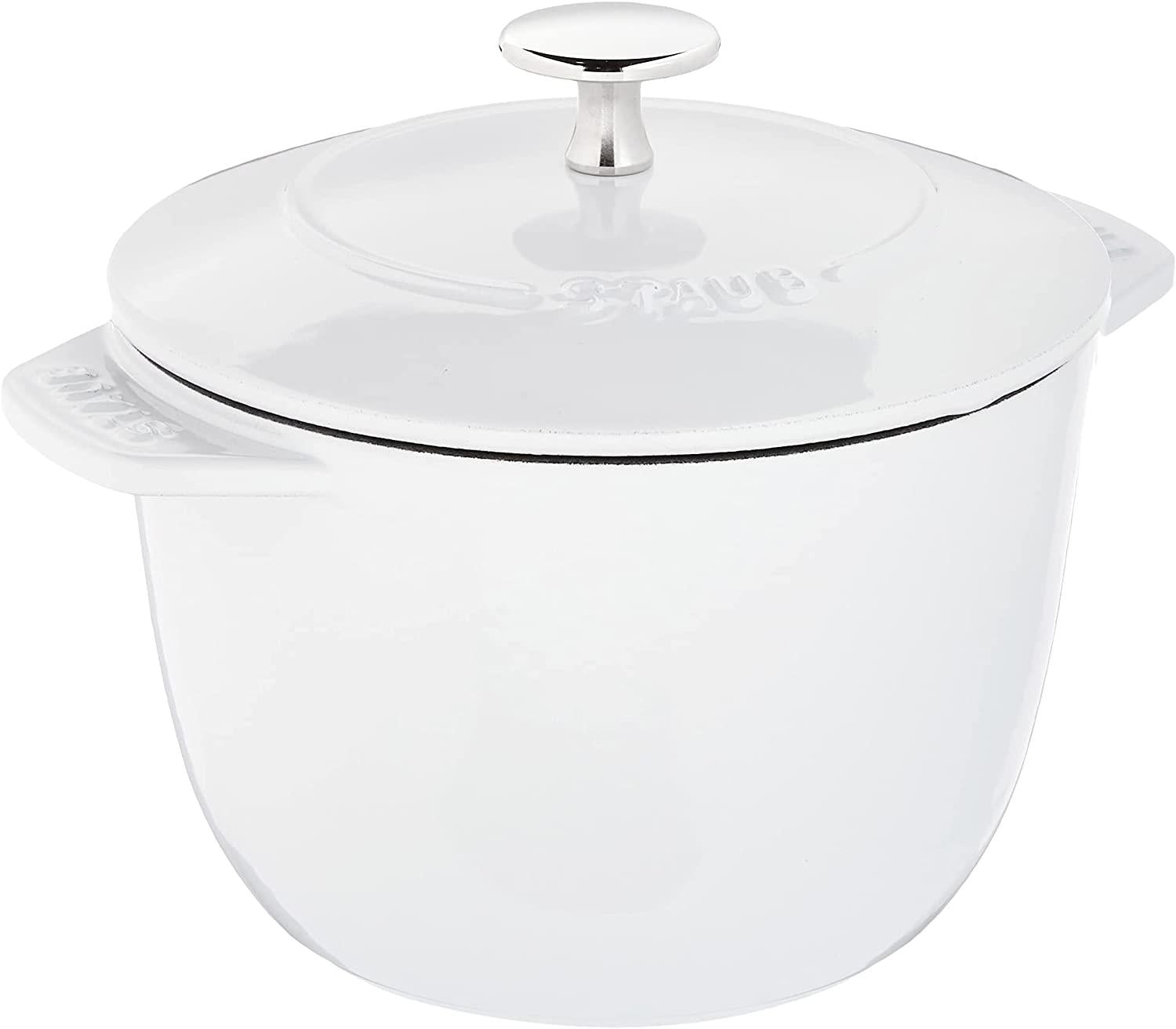 Staub Cast Iron 1.5-qt Petite French Oven - Matte White, Made in France