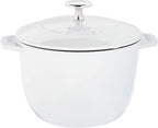 Staub Cast Iron 1.5-qt Petite French Oven - Matte White, Made in France