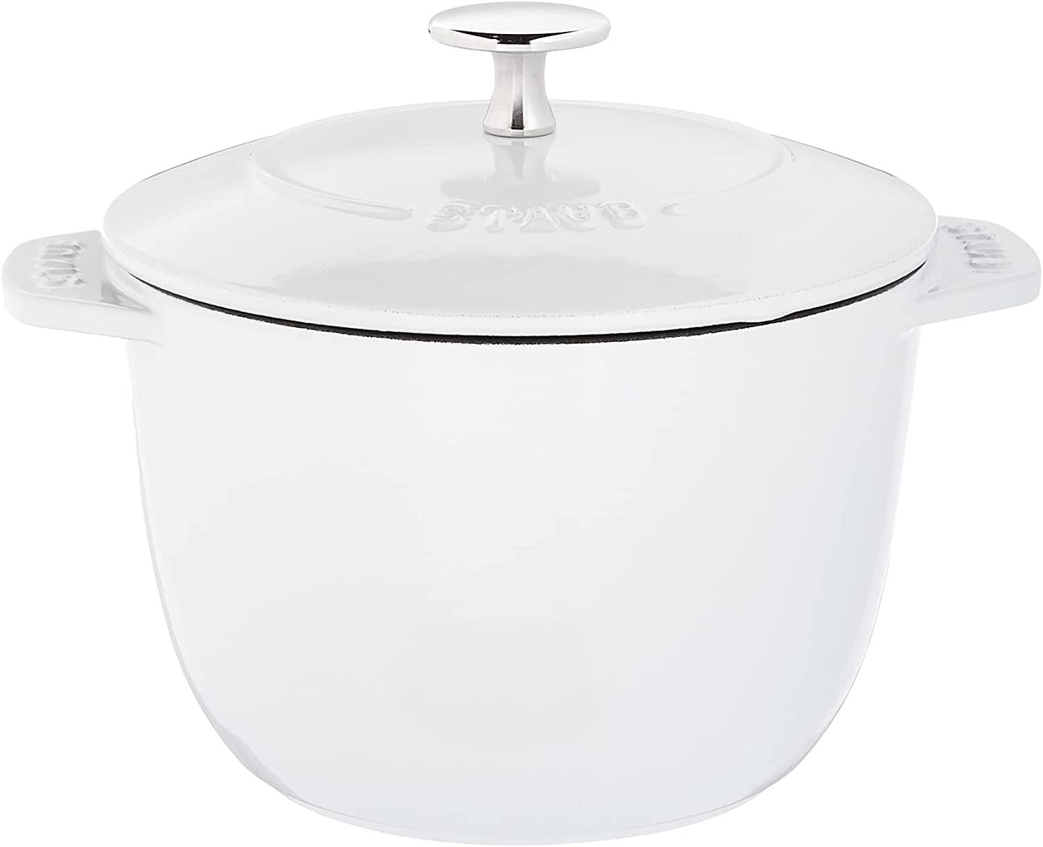 Staub Cast Iron 1.5-qt Petite French Oven - Matte White, Made in France