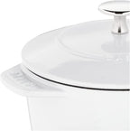 Staub Cast Iron 1.5-qt Petite French Oven - Matte White, Made in France