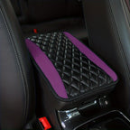 1pc SponAnd PU Leather Armrest Pad Cover Center Console Mat Car Accessories