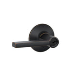 Latitude Aged Bronze Keyed Entry Door Lever