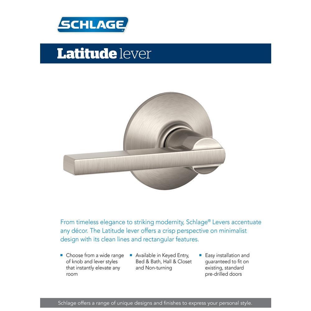 Latitude Aged Bronze Keyed Entry Door Lever