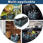 Deosk Car Trunk Organzier for suv,Car Organziers and Storage with 6 Big Pocket,Car Accessories Women/Men 50L Waterproof Polyester Car/SUV/Minivan/Truck(Medium, Leaves)